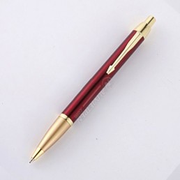 Bút bi bấm Parker IM đỏ cài vàng